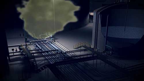 丙烷储罐火灾事故动画