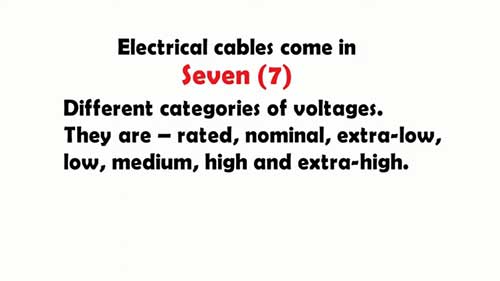 低压和高压电缆的区别