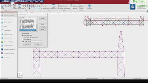 变电站构架结构建模03