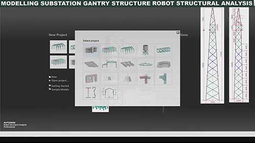 变电站构架结构分析建模01