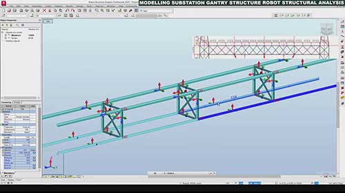 变电站构架结构分析建模03