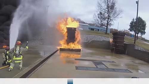 扑灭变压器火灾的演练