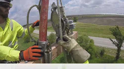 配电线路捆绑操作