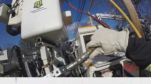 木质配电杆的安装