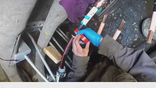 冷缩电缆终端头的安装