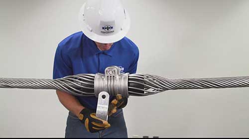 悬垂线夹的安装