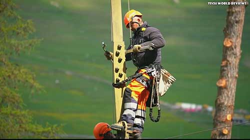 高压输电线路建设过程