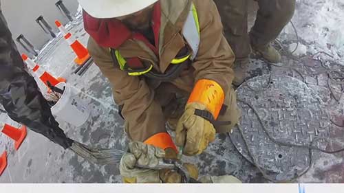 地下电缆的铺装