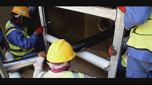 地下电缆的铺设