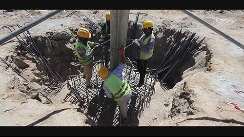 输电线路岩锚基础