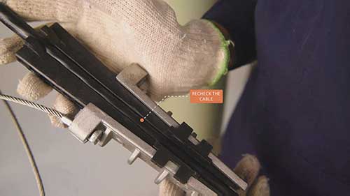 电缆锚固夹具的安装