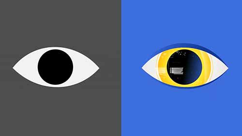 在AfterEffects中设置眼动效果