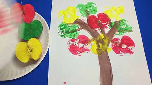 用苹果来画苹果树