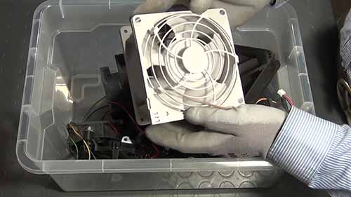 用步进电机自制风扇系统