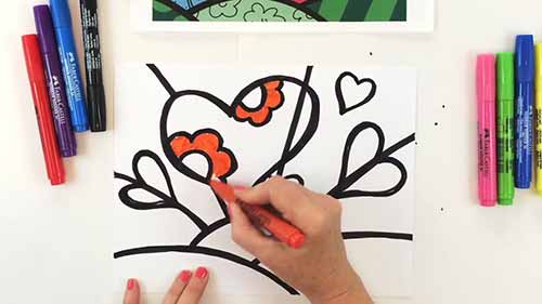 Britto风格的爱心