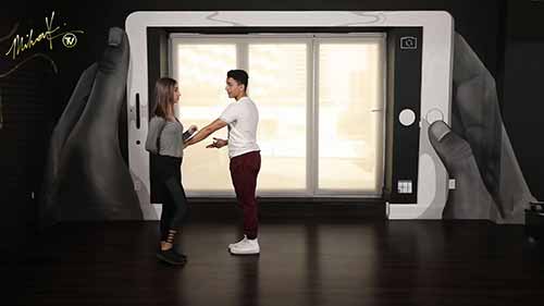 萨尔萨舞经典动作：锁臂变体