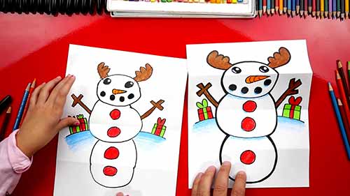 折叠画系列——雪人