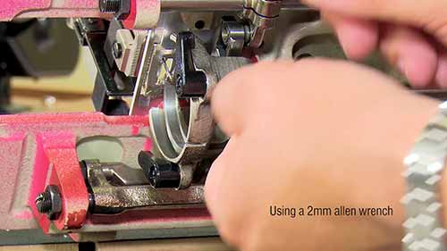 缝纫机驱动旋转的正确设置