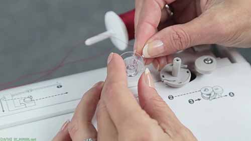 正确设置缝纫机