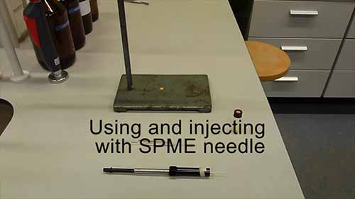 固相微萃取针的使用和注射过程