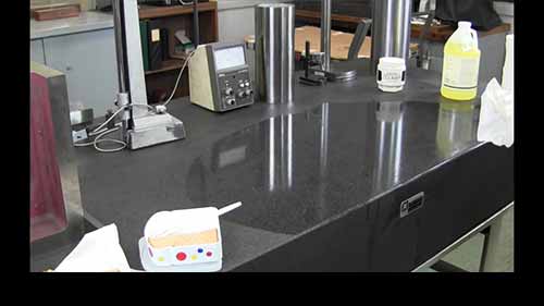 精密测量-清洁花岗岩测量平板表面