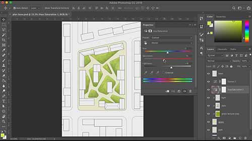 绘制景观建筑总平面图