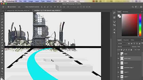如何进行景观建筑的拼贴