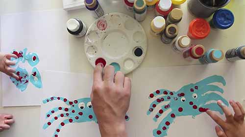 手指画——蜘蛛