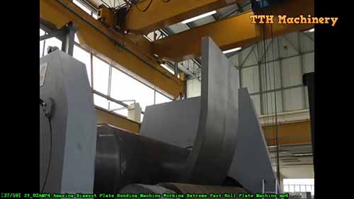 钢板折弯机作业过程