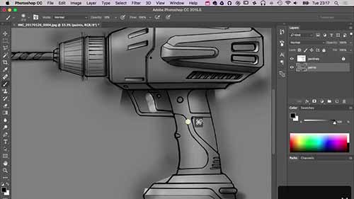 利用Photoshop渲染工业素猫