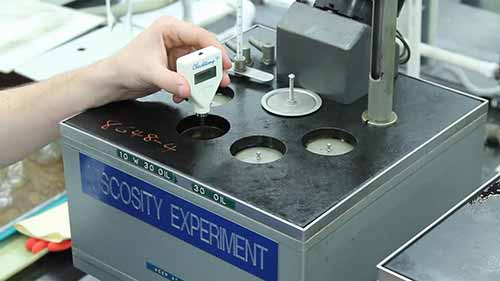 牛顿流体粘度测定过程
