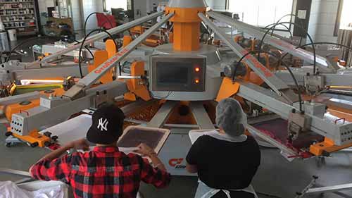 t恤自动丝网印花机