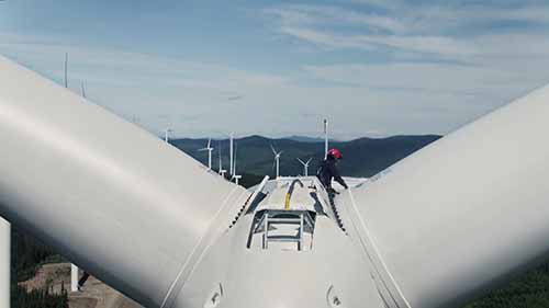 不列颠哥伦比亚省的风能网络