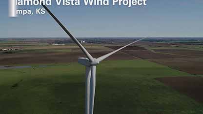 得克萨斯州的钻石维斯塔风电场