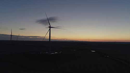 内布拉斯加州的响尾蛇溪风电发电场