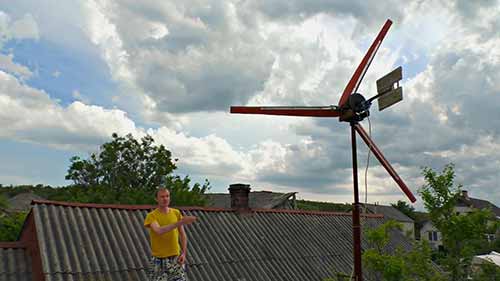 自制风力发电机