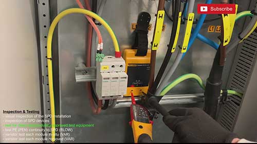 测试西门子2型浪涌保护器