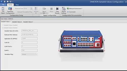 发布变电站采样值的配置