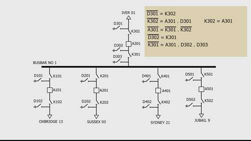 变电站单母线联锁回路