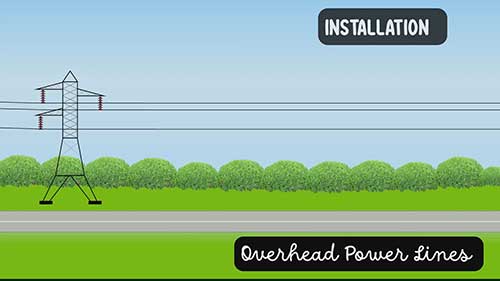 比较架空电缆与地下电缆