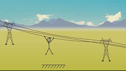 为什么架空输电线路要使用绝缘子