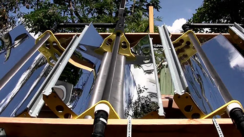 槽式太阳能热水器的制作