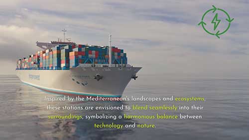 海上绿氢燃料补给设施