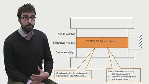熔融碳酸盐燃料电池的制备材料
