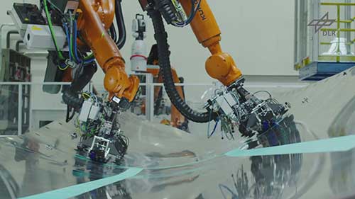 金属纤维层压板飞机蒙皮的自动化生产