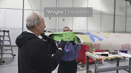 莱格塞500飞机更换小翼