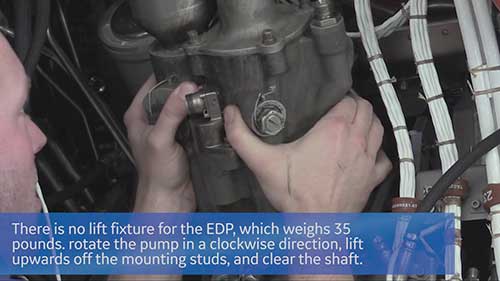 GE90航空发动机维修实录：发动机驱动泵的拆卸和安装