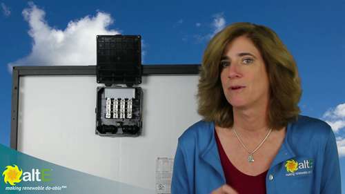 太阳能电池板中的旁路二极管