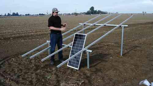 太阳能电池板的地面安装