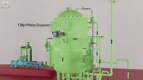 油水分离器的3D动画